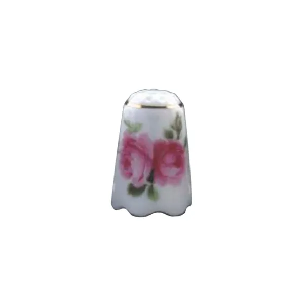 017.256/0 - Thimble Curved Edge "English Rose", miniature
