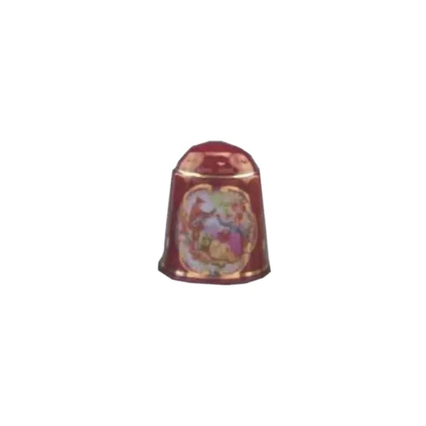 003.245/6 - Thimble Full Decor "Luster red", miniature