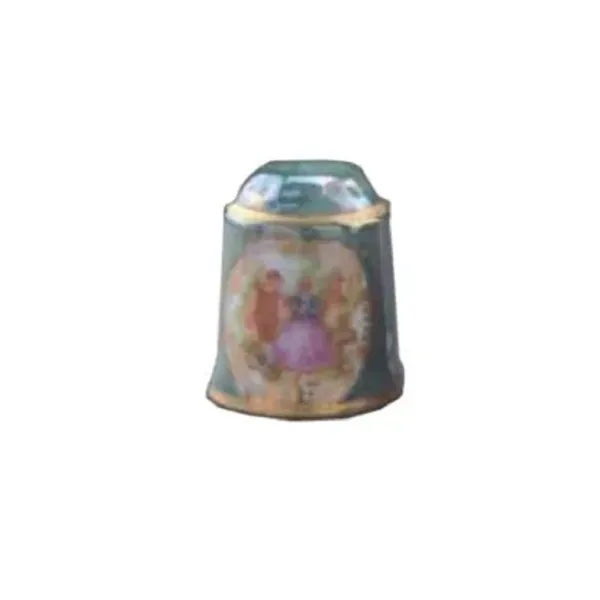 003.245/8 - Thimble Full Decor "Luster green", miniature