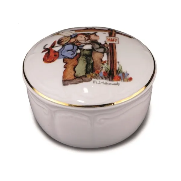 025.294/0 - Ornamentdose Hummel "Wanderfreunde", Miniatur