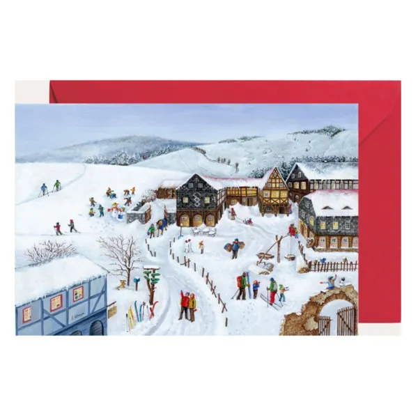 2814 - Mini Advent calendar "Umgebindehäuser"