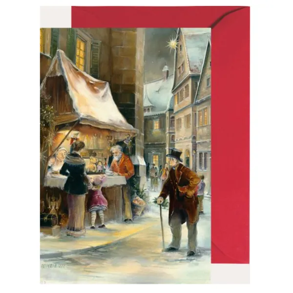 2550 - Mini Advent calendar "Christmas stall"