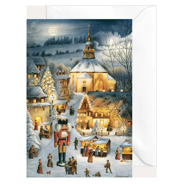 2221 - Christmas folding card "Seiffen"