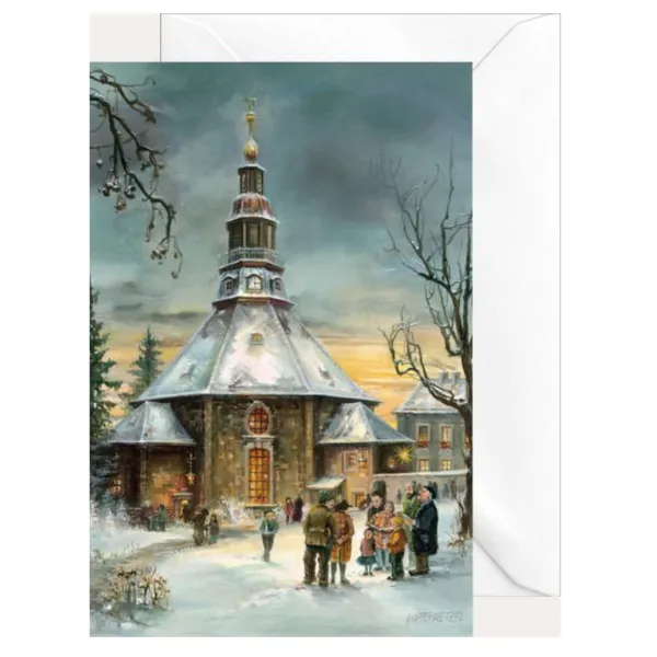 2761 - Christmas folding card "Seiffen Church"