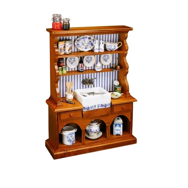 001.746/0 - Kitchen Cabinet with Sink "Blue Onion", miniature