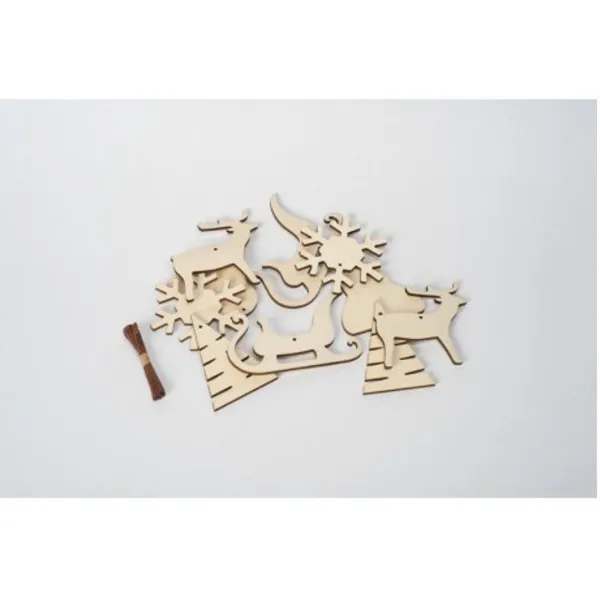 3980080 - SPIRA WOOD Dekoration klein (10 Stück)