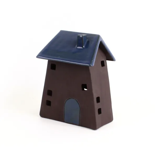 31-261 - Black Clay large House for Tealight
