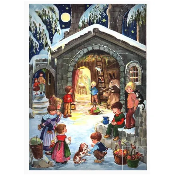 RSV24 - Advent Calendar - Crib made of stone