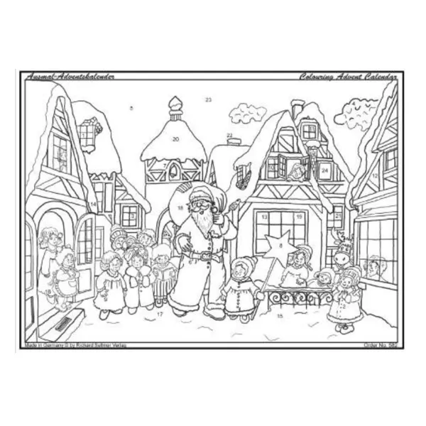 582 - Colouring Advent Calendar - Christmasmarket