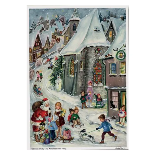 812 - Adventskalender A4 - Rodelfreuden