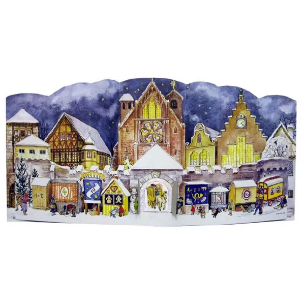 S930 - Advent Calendar - Christmas Market, 35cm x 26,5 cm