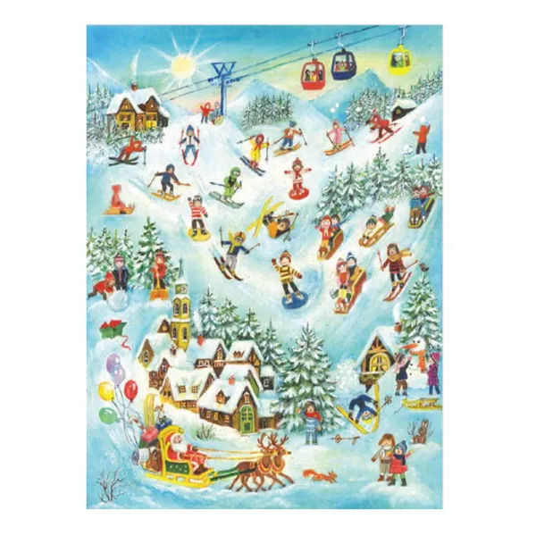 70114 - Advent Calendar - Skiing