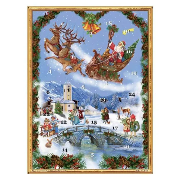 RSV70133 - Advent calendar - Santa Claus in a sleigh