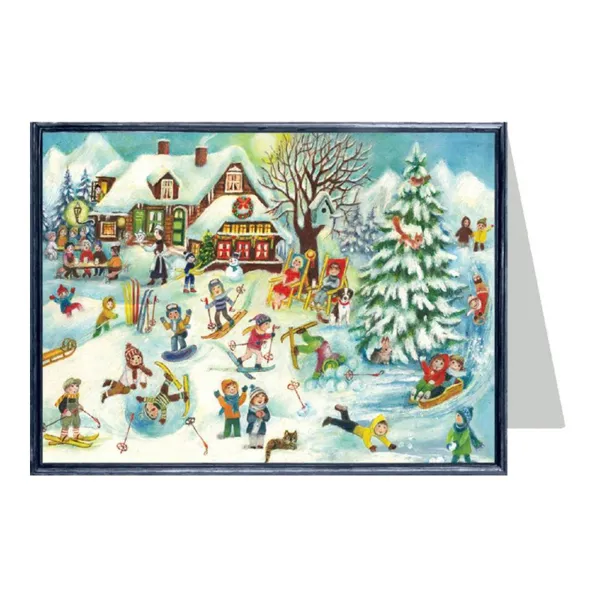 99131 - Christmas Card - Ski Hut