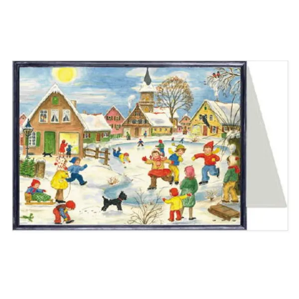 99263 - Christmas Card - Ice Sakting