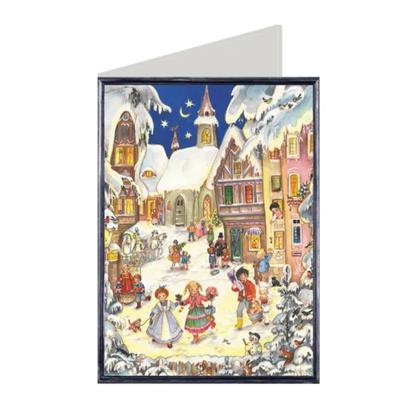 99727 - Christmas Card - Children in the City Centre