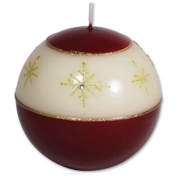 110469 - Candle ball "Merkur" red, 8 cm