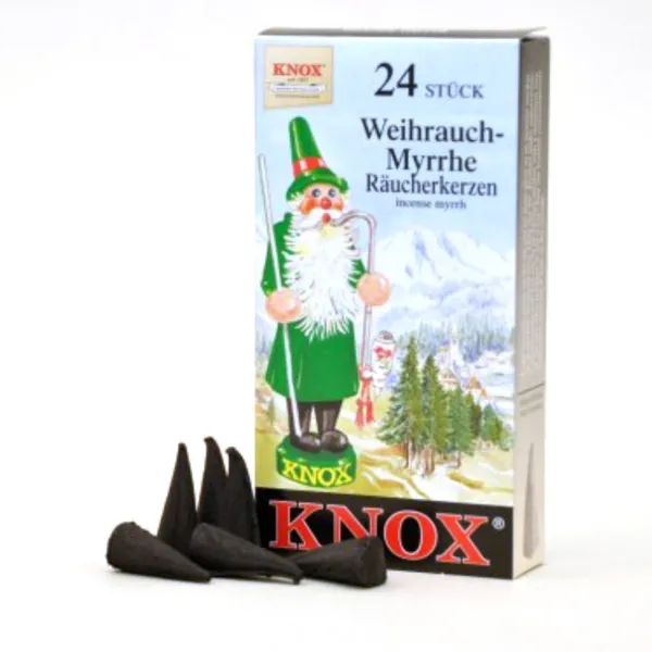 013120 - Incense Cones - Frankincense/Myrrh, 24 pieces