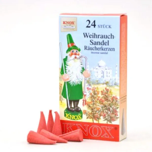 013130 - Räucherkerzen - Sandelholz 24 Stk., Kegel