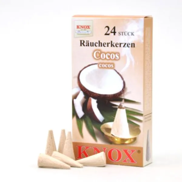 013180 - Incense Cones - Coconut, 24 pieces