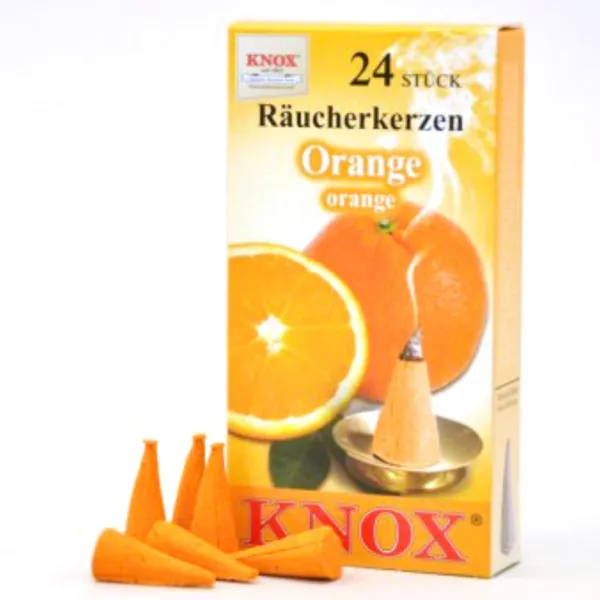 013200 - Incense Cones - Orange, 24 pieces