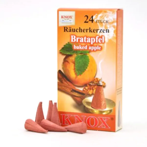 013310 - Räucherkerzen - Bratapfel 24 Stk., Kegel