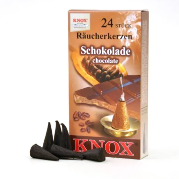 013320 - Incense Cones - Chocolate, 24 pieces