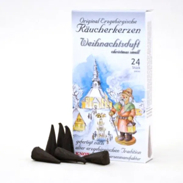 077019 - Incense Cones - Ore Mountain Christmas Scent, 24 pieces
