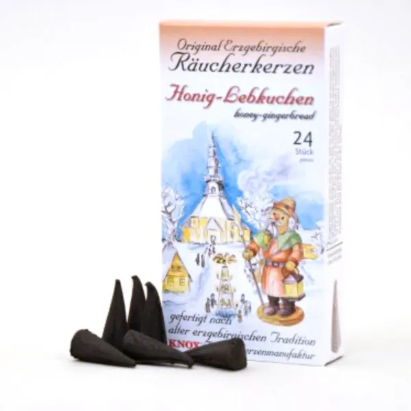 077026 - Incense Cones - Honey-Gingerbread, 24 pieces