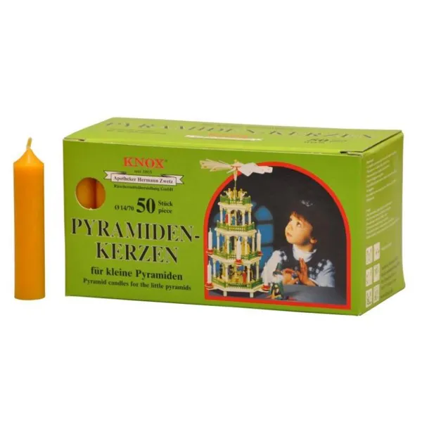 150033 - Pyramid candles 14/70 - natural 50 pcs.
