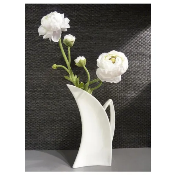 03071 BW - Vase with handle