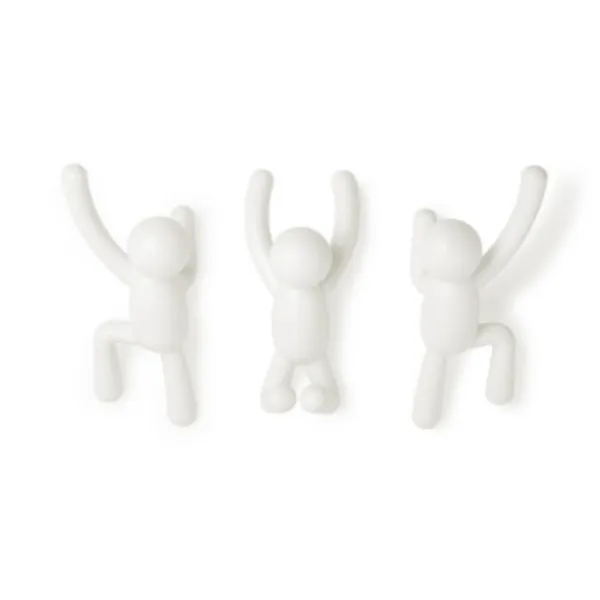 318165-660 - BUDDY wall hook (3) Assortment, white