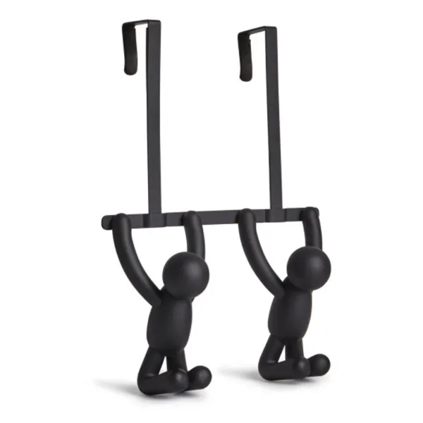 1004260-040 - BUDDY OTD DBL Door coat rack, black