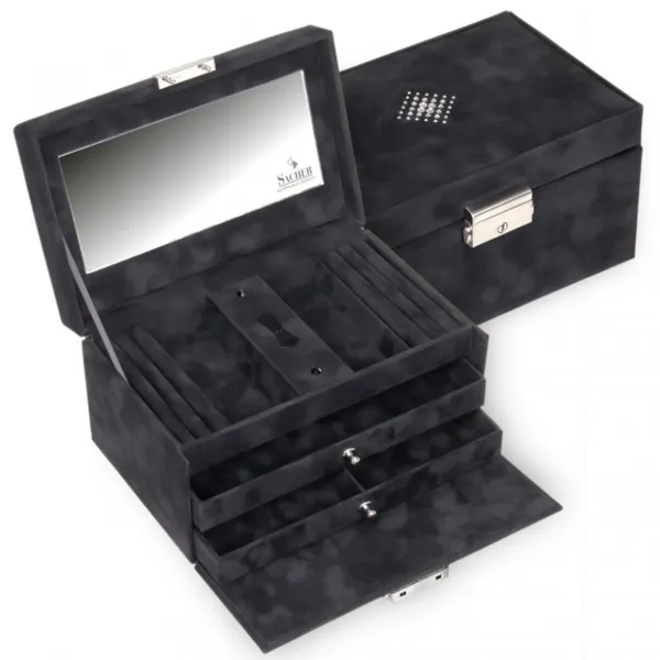 27.503.040.404 - Jewellery case Eva Crystalo, black