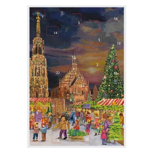 329 - Advent Calendar - Nuremberg Schöner Brunnen