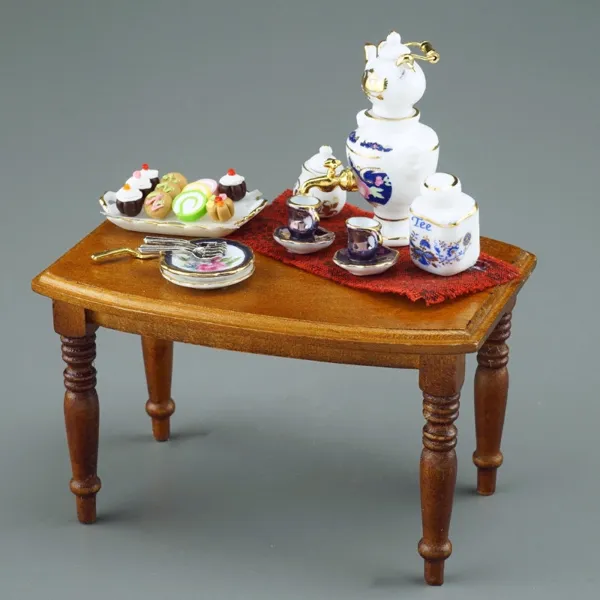001.850/1 - Biedermeier table "tea time", Miniature