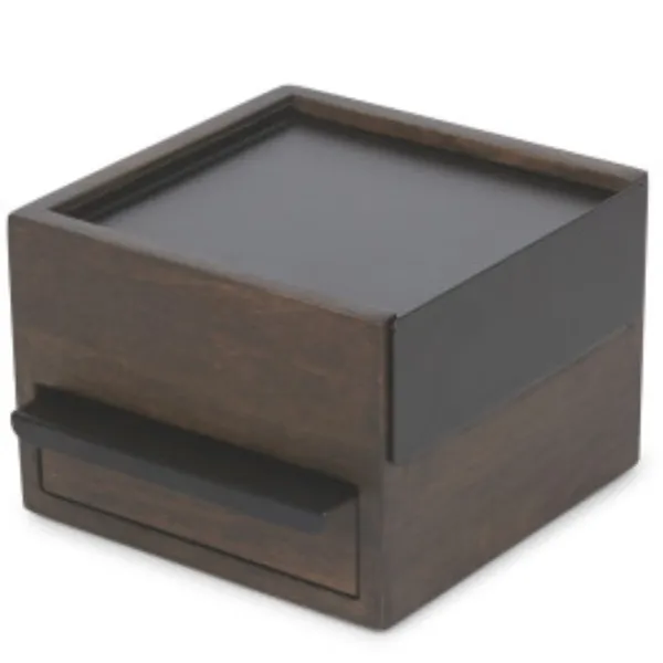 1005314-048 - Mini Stowit - Jewelry Box, black / walnut