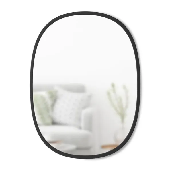 1013765-040 - Hub - Oval Mirror, black, 45X60