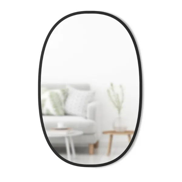 1006044-040 - Hub - Oval Mirror, black, 61x91