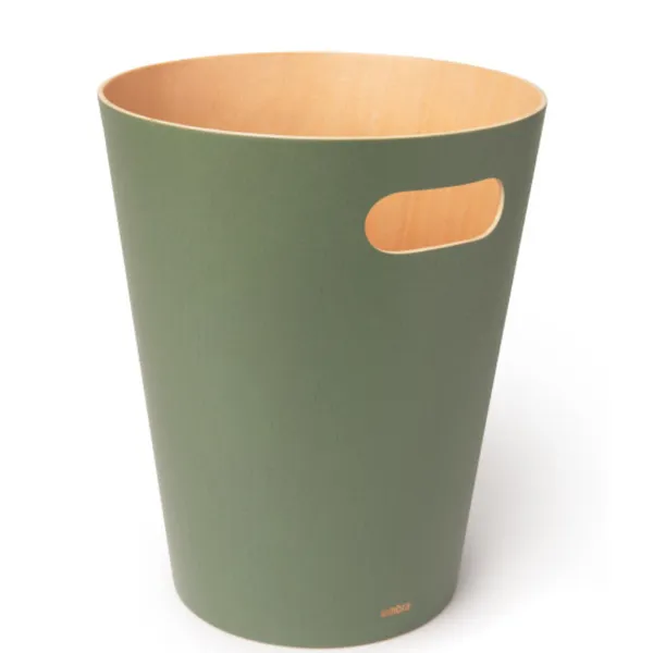 082780-1095 - Woodrow wooden waste paper basket, natural / spruce