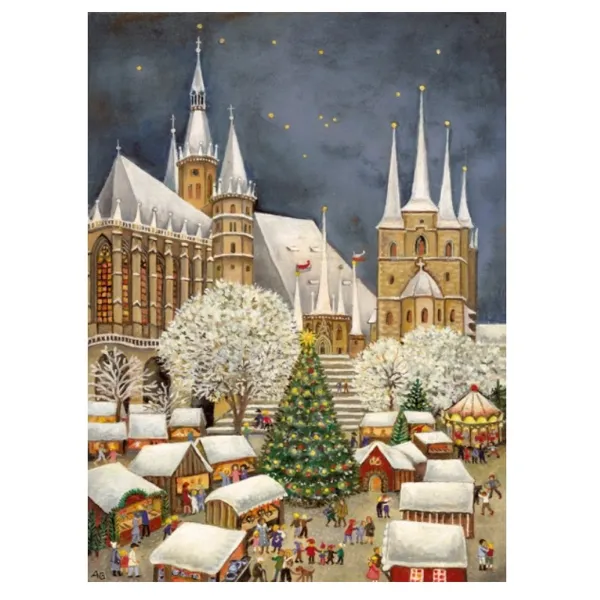 2910 - Christmas Postcard Erfurt Dom