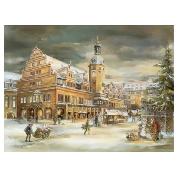 2917 - Christmas card "Leipzig Townhall"