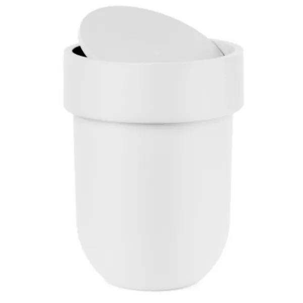 023269-660 - TOUCH Trash can with lid, white