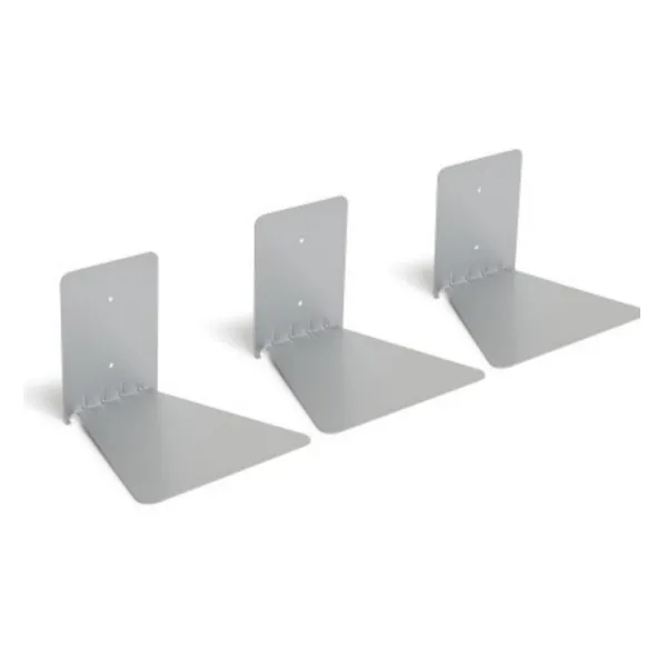 1005073-560 - CONCEAL Floating Shelves made of metal, set of 3, silver, large