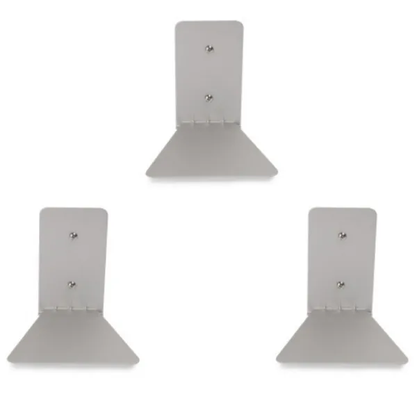 330639-560 - CONCEAL Floating Shelves made of metal, set of 3, silver, small