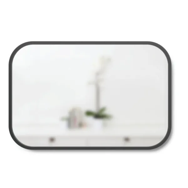 1014801-040 - HUB 61X91 Rectangular Wall Mirror, black