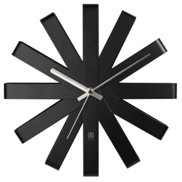 118070-040 - RIBBON wall clock, 30 cm, black