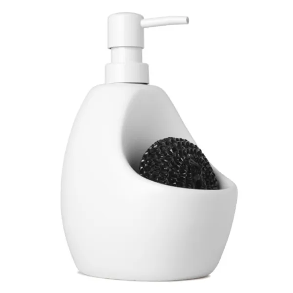 330750-660 - JOEY Soap Pump with scrubby caddy, white
