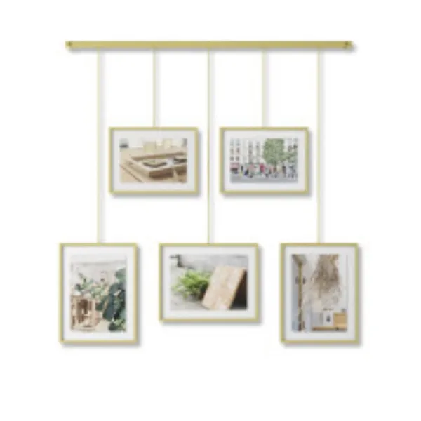 1013426-221 - Exhibit Gallery Picture Frame Set, matte brass
