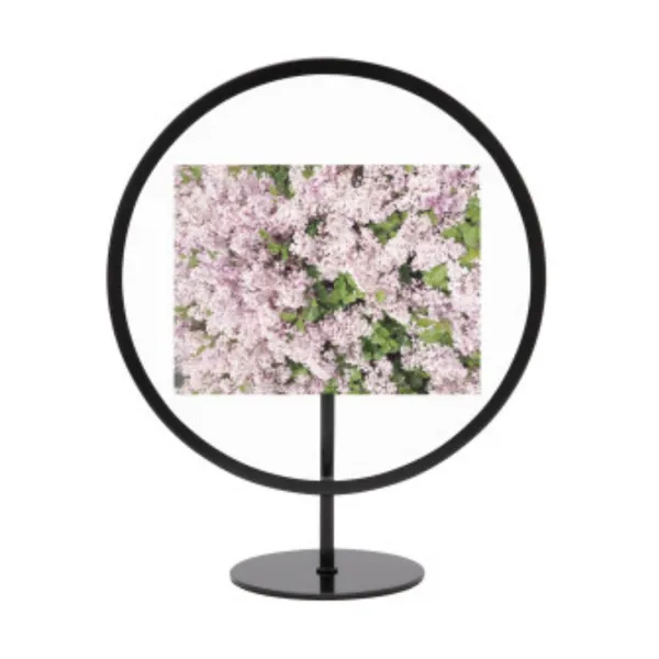 1012271-040 - INFINITY round picture frame, 10X15 black